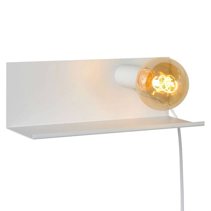 Kinkiet SEBO biały 1xE27x40W metal wym:12x35x12cm IP20 Lucide