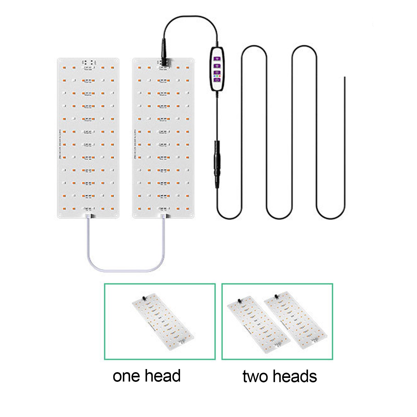 Iluminação LED planta luz de cultivo interior Quantum Board planta luz ...