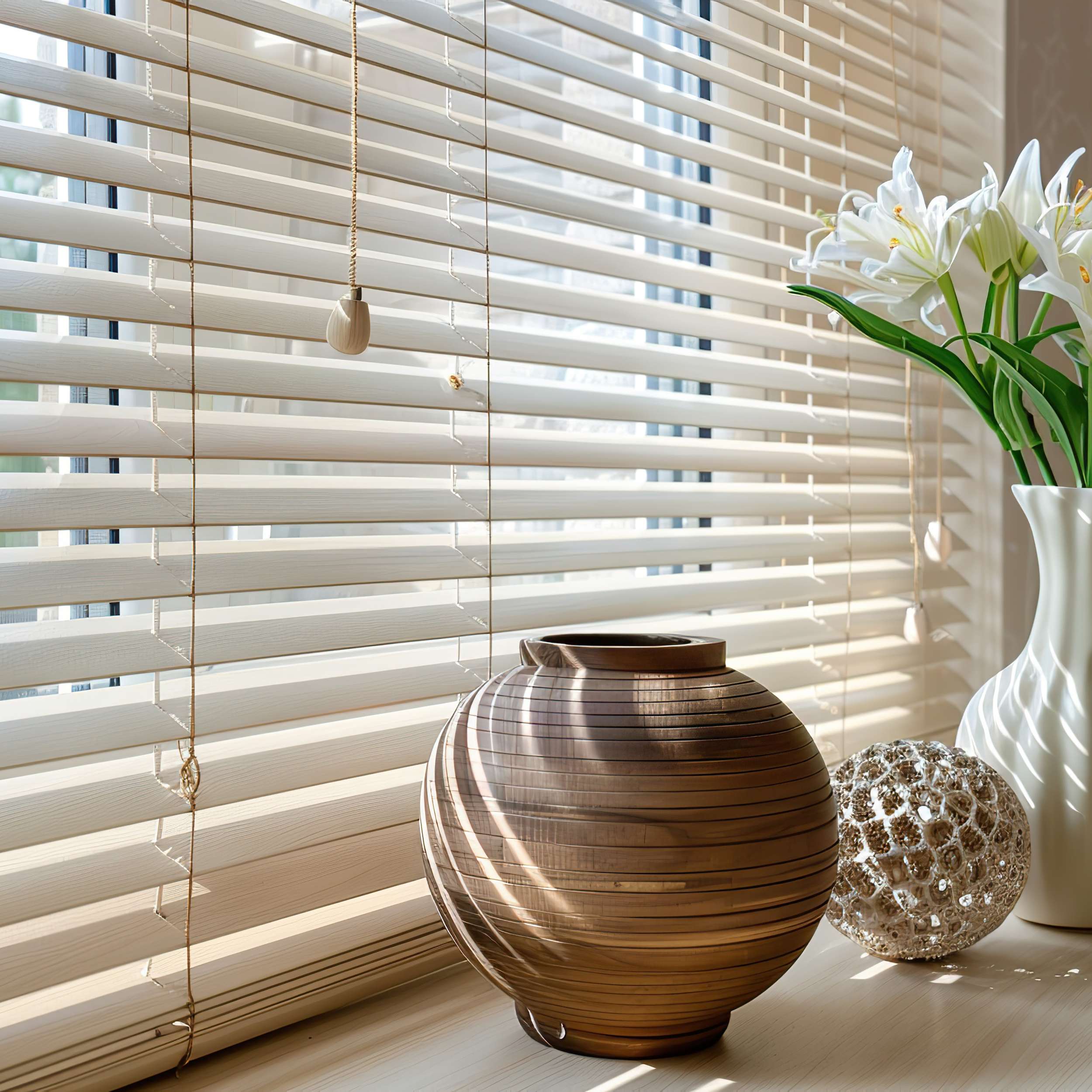 Persianas Venezianas de Alumínio com Cordão Autoblocante, Cinza-Pedra 105x250 - 2