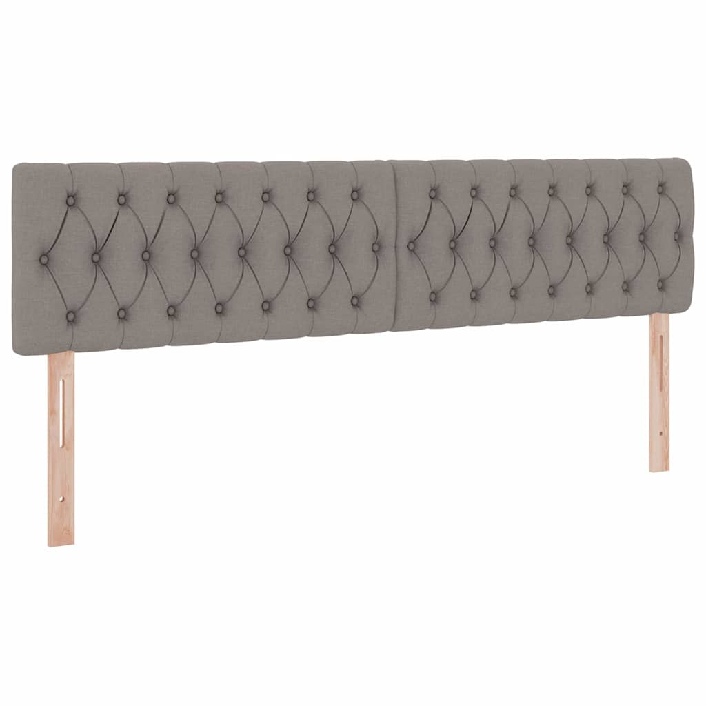 Lit avec rangement et matelas taupe 180 x 200 cm velours - 9