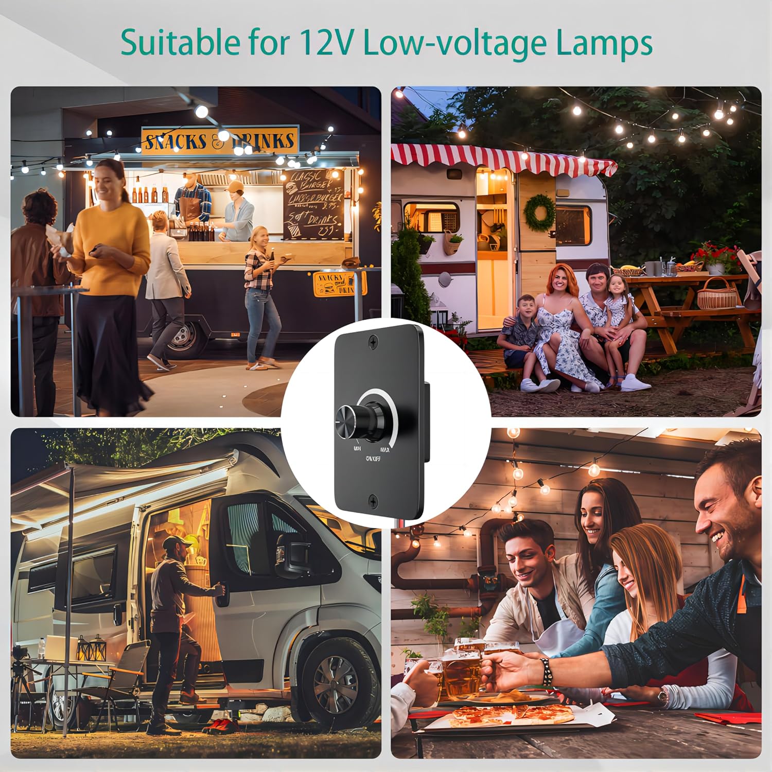 Atenuador LED PWM de 12 V CC y 5 A adecuado para vehículos recreativos, s, camiones, furgonetas y remolques de viaje. - 2