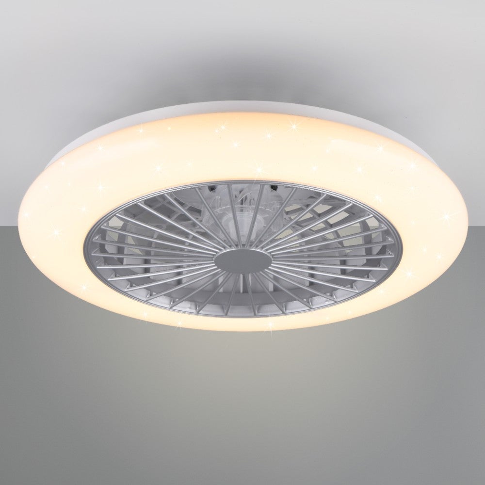 Plafonnier LED 30W à effet étoilé avec ventilateur d'air Stralsund Trio Light - 2