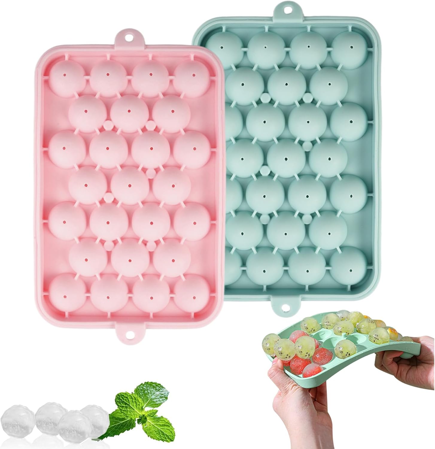 Parpyon® Lot de 20 glaçons réutilisables colorés à congélation rapide
