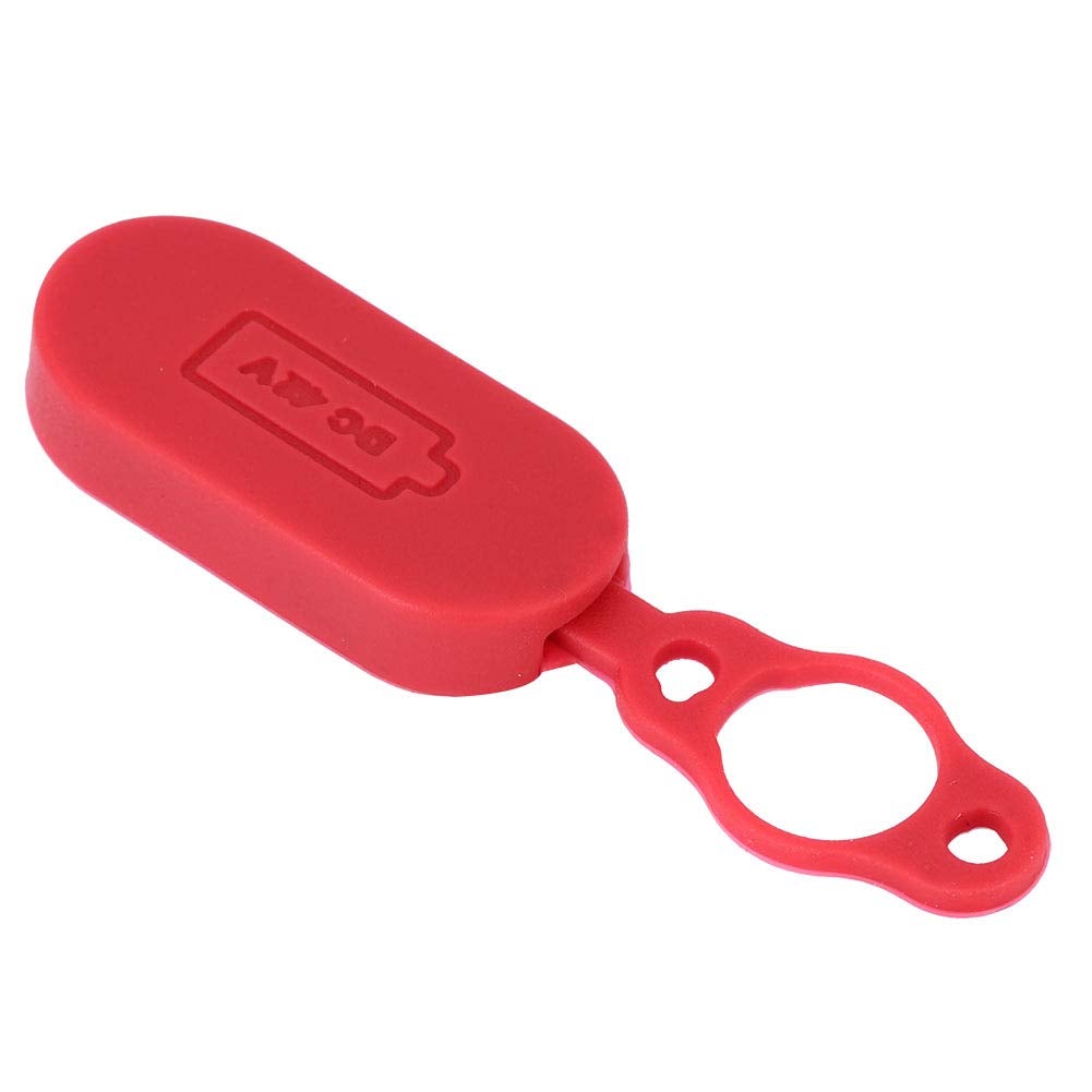 Tampa de porta de interface de carregamento à prova d'água para scooter elétrico tamanho compacto de vedação superior vermelho - 4