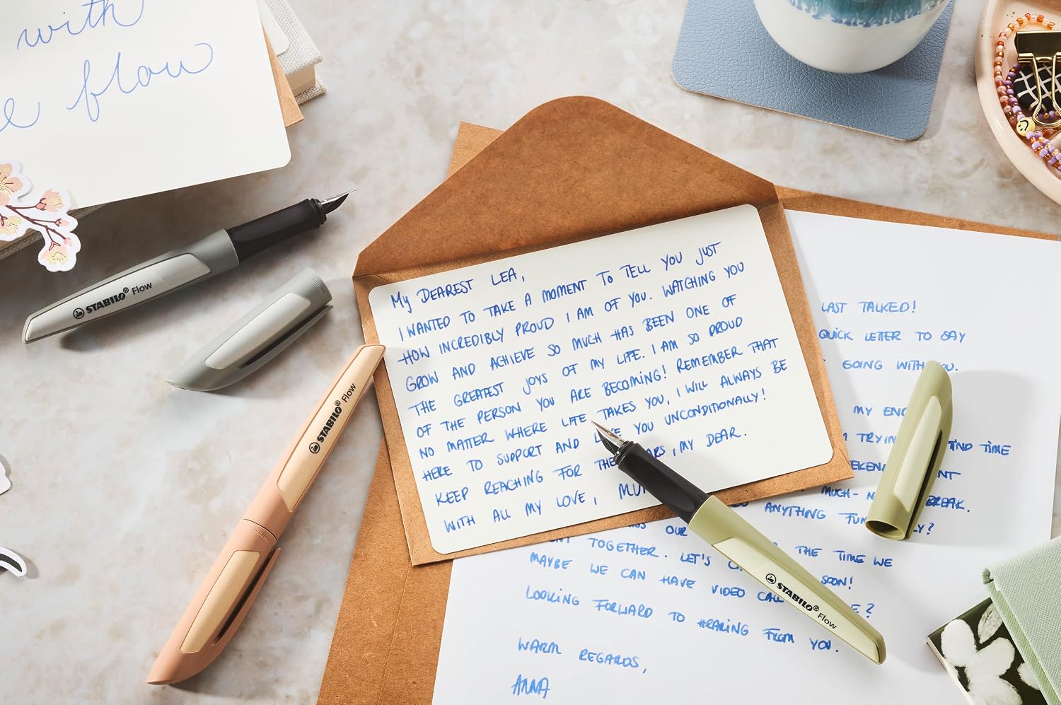 Flow, Stylo Plume, Rechargeable, Collection Flow MONOCHROME, Gris ...
