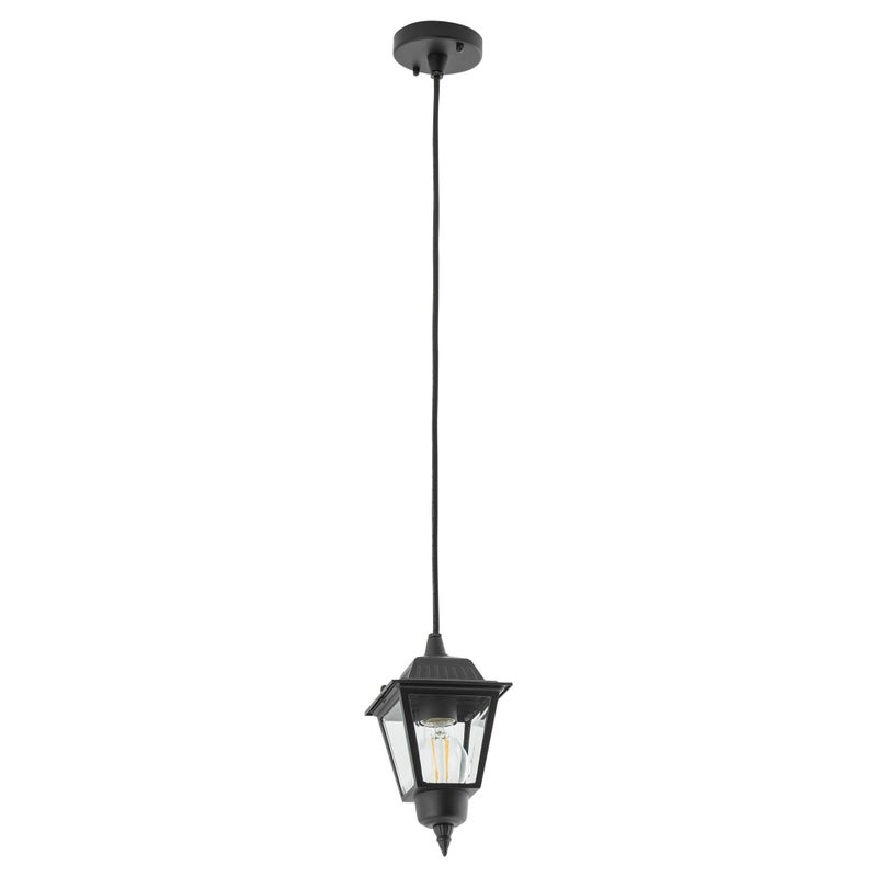 Lampa sufitowa zewnętrzna Ana czarno-transparentna 1xE27x10W wym: 100 x 13 cm aluminium Nowodvorski Lighting