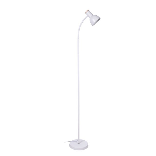 Lampadaire ARGOS 1xE27 H.155xL.22cm Blanc/Bois