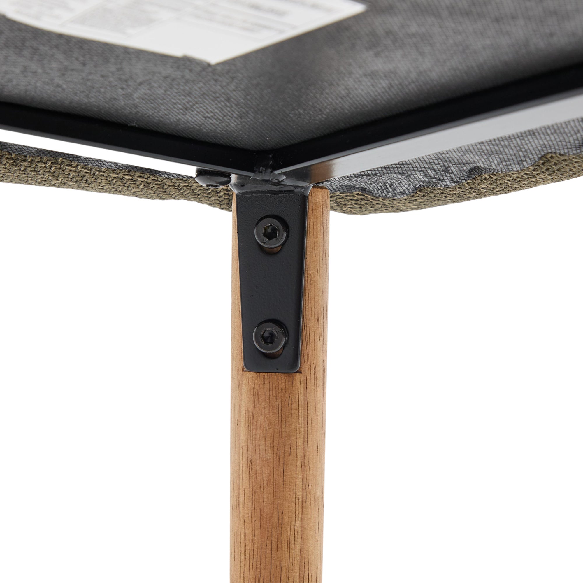 Lote de 2 taburetes de bar modernos con respaldo, reposabrazos, asiento de lino y pies de madera, verde - 8