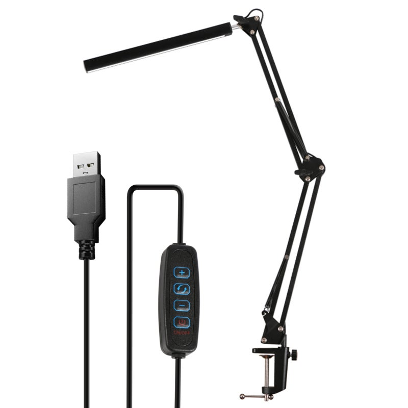 Lampe De Bureau LED Avec Pince Intensit Variable 3 Modes Couleur 10 