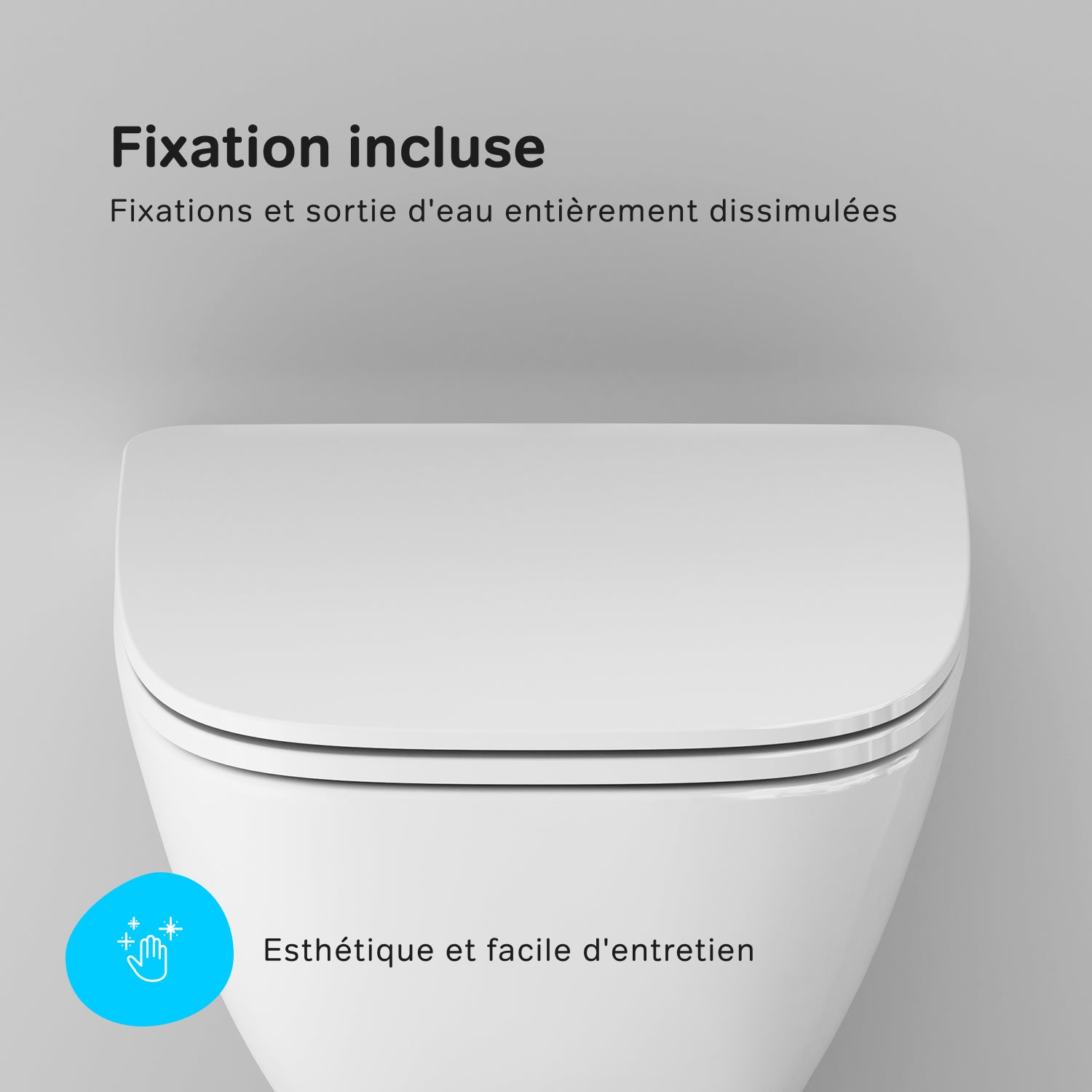 Pack WC : WC suspendu + bâti-support + plaque de déclenchement IIS90151.XA1700 AM.PM - 7