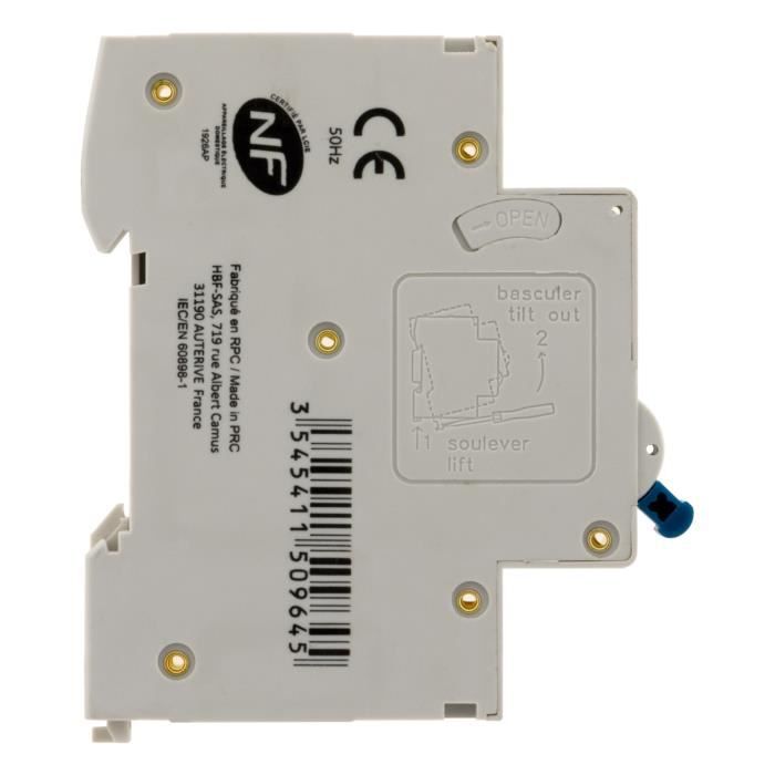 Disjoncteur 32A PH/N - NF - Zenitech - 4