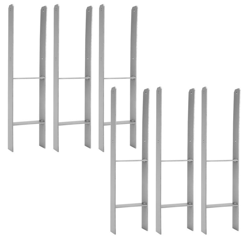 VEVOR Lot de 10 bases de poteau de 10 x 10 cm, taille intérieure de 9,1 VEVOR Lot de 10 bases de poteau de 10 x 10 cm, taille intérieure de 9,1
