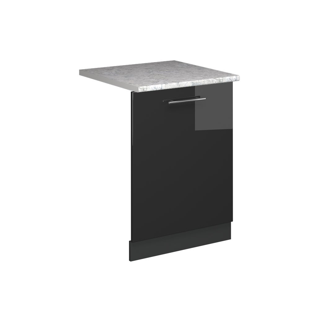 Vicco Panel przedni zmywarki Fame-Line, Antracyt wysoki połysk, 60 cm , BP Marmur