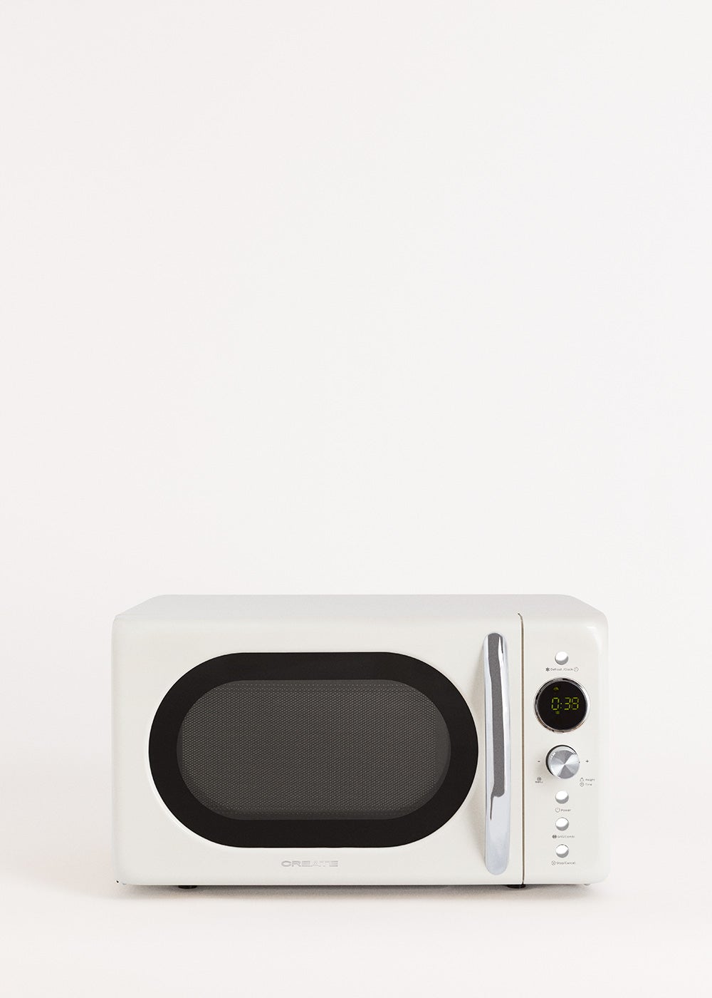 CREATE - MICROWAVE RETRO - Micro-ondes 20L gril numérique 900W - Blanc cassé - 6