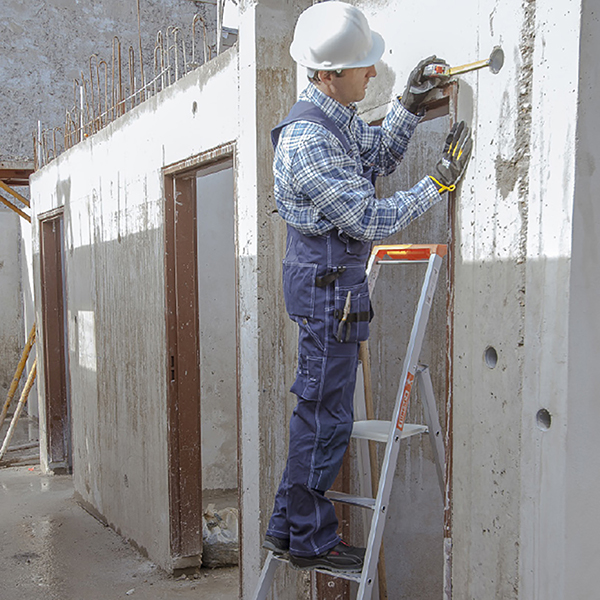 Escabeau 6 marches - Hauteur de travail max. 3,32m - 2370006R - 4