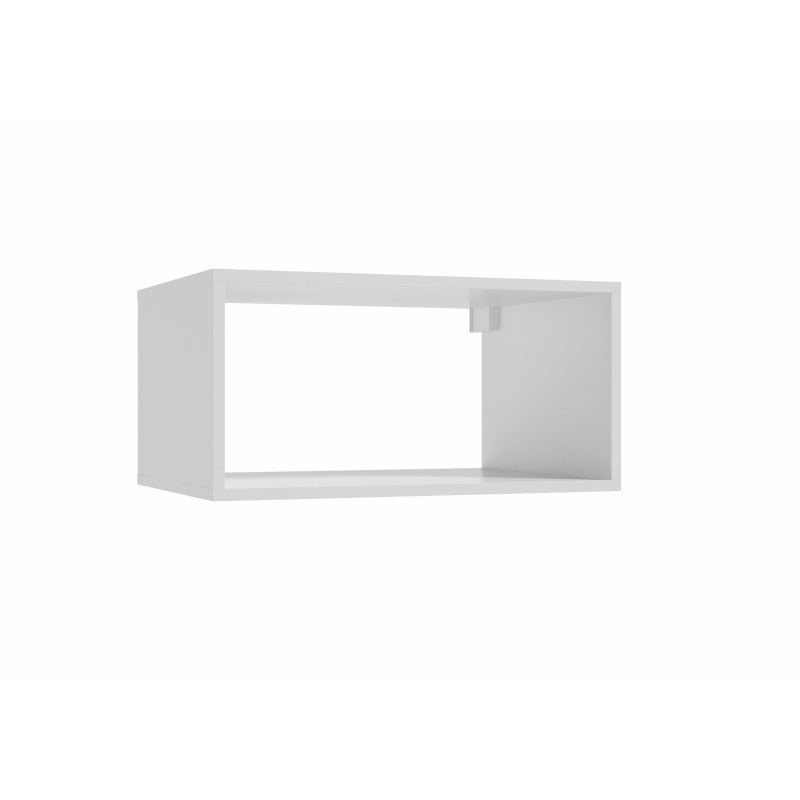 FineBuy Libreria Scaffale a Colonna 21x91x25,5 cm Scaffalatura Bianca per Libri | Mensola Salvaspazio Soggiorno Moderna | Mobiletto Piccolo