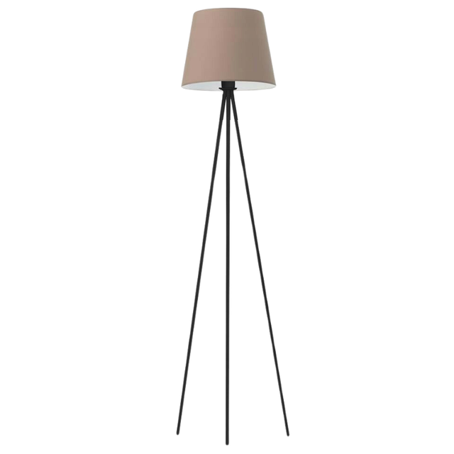 Lampa stojąca podłogowa trójnóg z abażurem stożek JOLLY