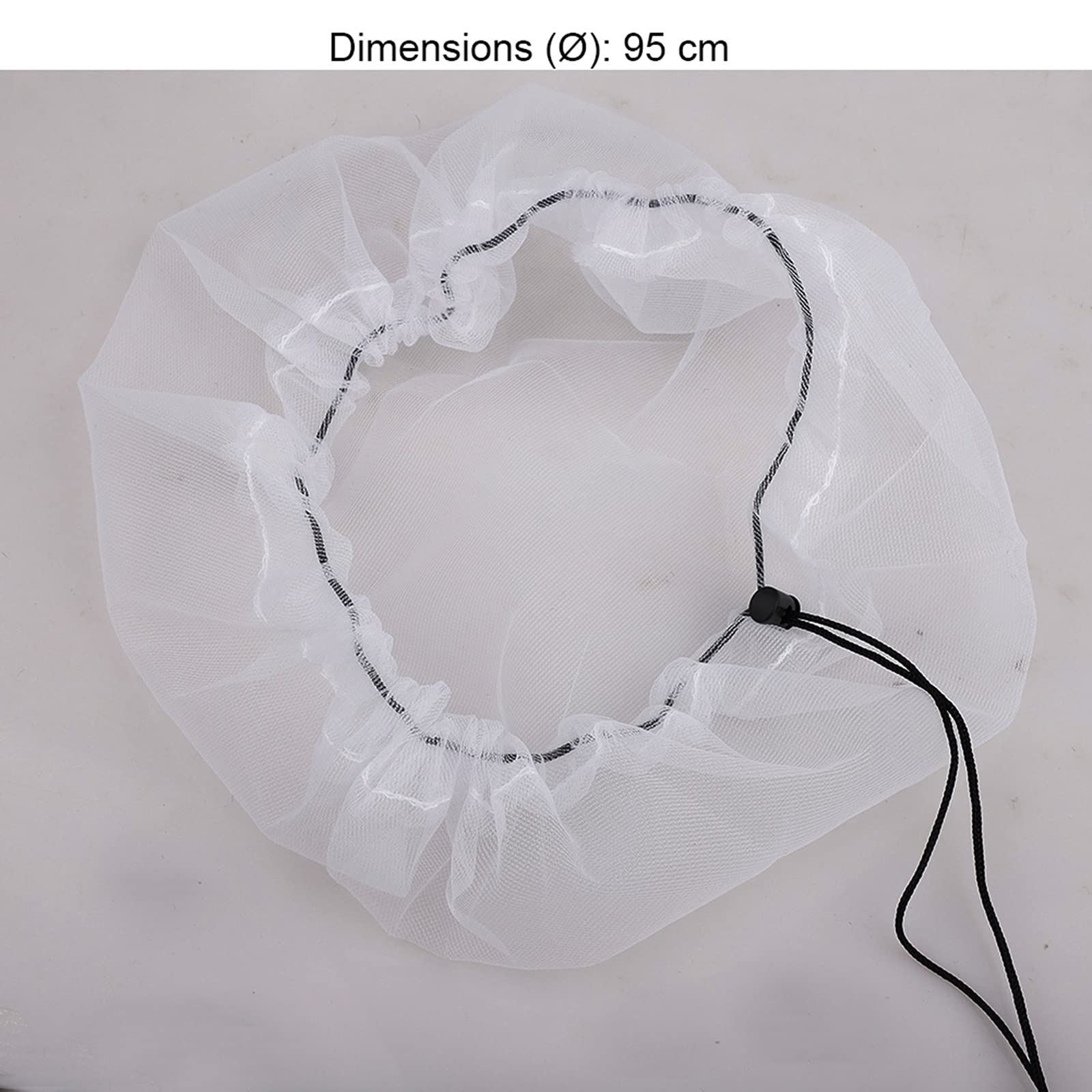 Pokrowiec na beczkę deszczową ze ściągaczem, 3 sztuki, do wiader ogrodowych, siatka, Ø 95 cm - 8