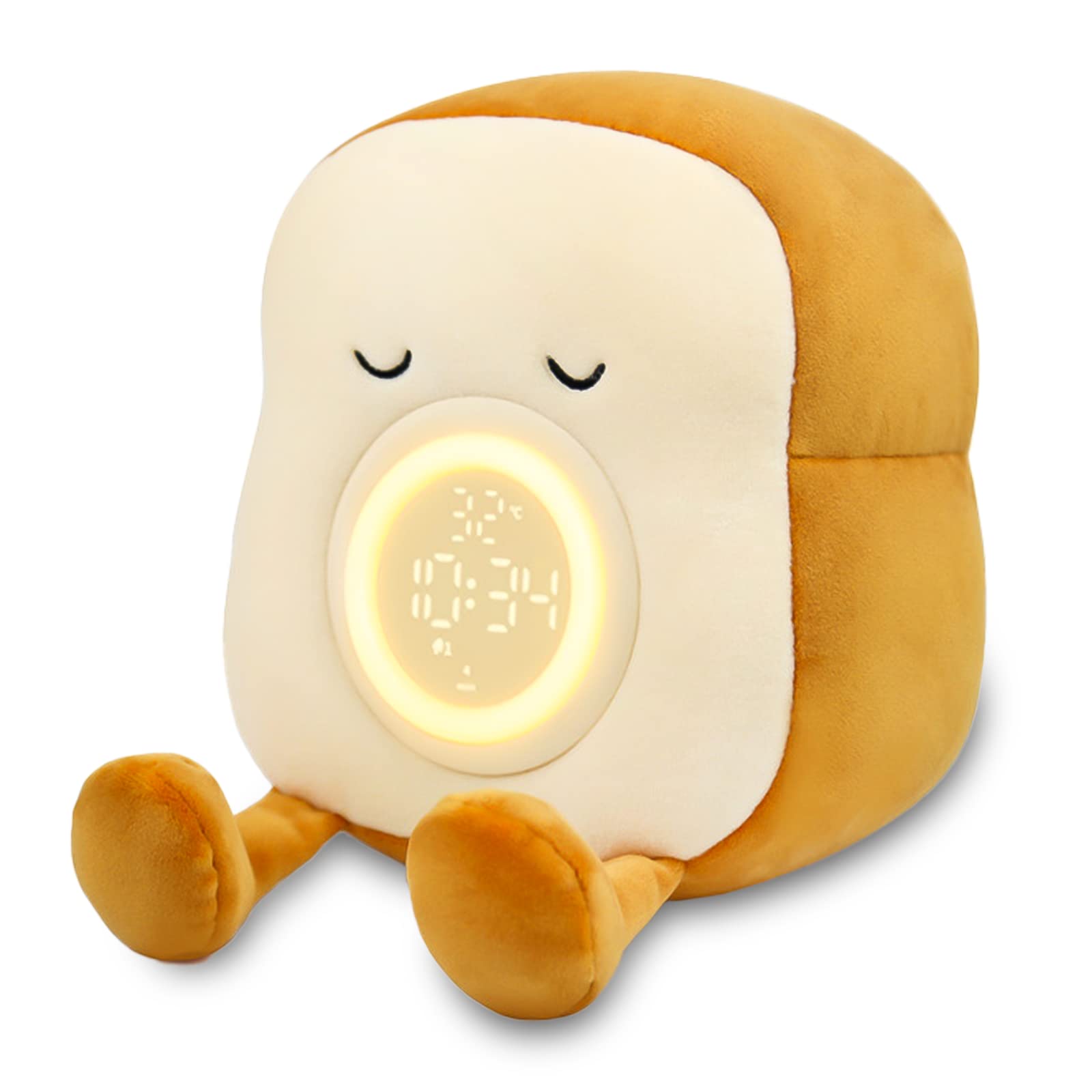 DOUMOSH Réveil Enfant Avec Veilleuse RGB - Écran Coloré, Variateur 0-100%, Horloge Numérique Pour Enfants Et Bébés