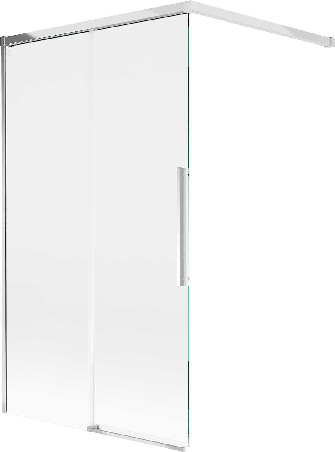 Mexen Rox parawan nawannowy 2-skrzydłowy rozsuwany 120 x 150 cm, transparent, chrom - 8C9-120-003-01-00