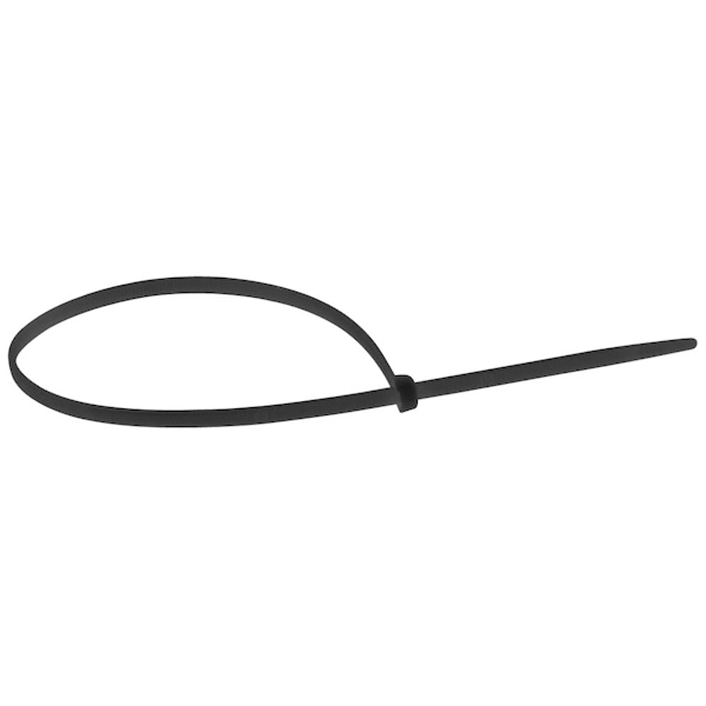 Boîte de 100 colliers Colring à denture intérieure - 4,6 x 360 mm - Noir - 2