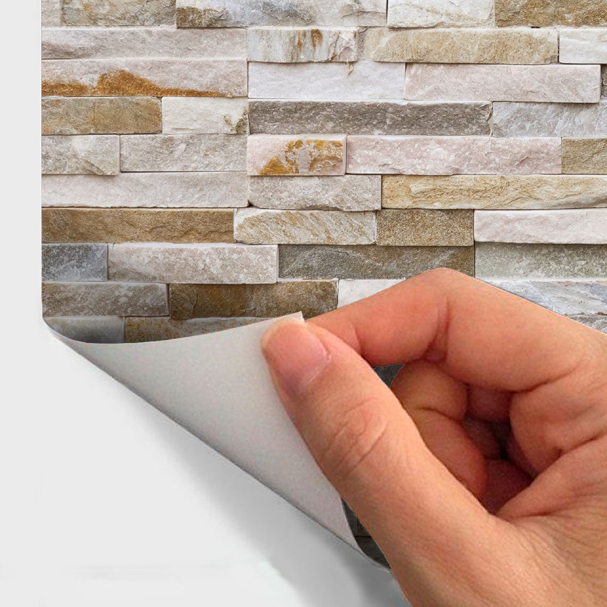 Adesivi pietra Rivestimento in pietra della Dordogne - Sticker adesivo - adesivi murali - 40x40cm - 4