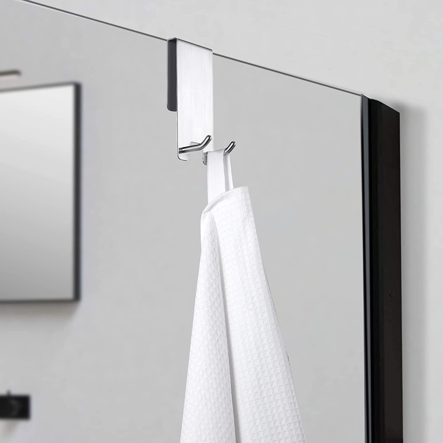 Set Da 5 Ganci Adesivi Per Doccia, Porta Rasoi Magnetici In Acciaio Inox, Multiuso Per Bagno E Cucina, Senza Forare