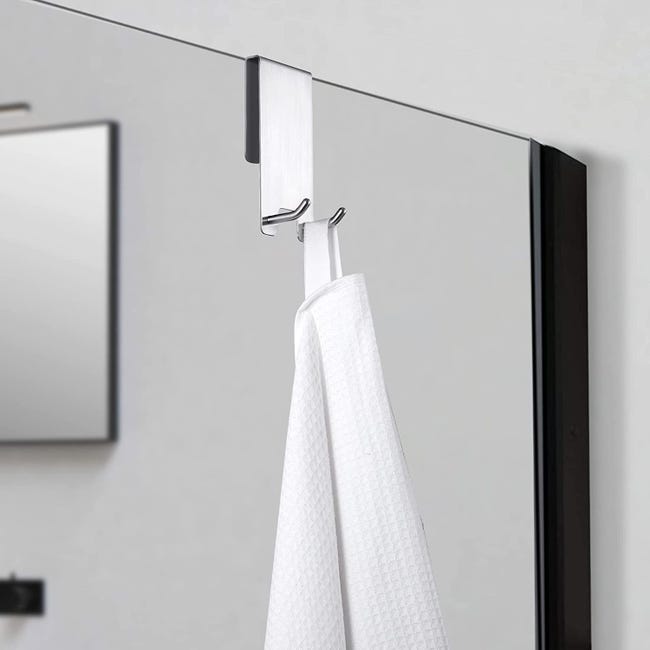 Set Da 5 Ganci Adesivi Per Doccia, Porta Rasoi Magnetici In Acciaio Inox, Multiuso Per Bagno E Cucina, Senza Forare