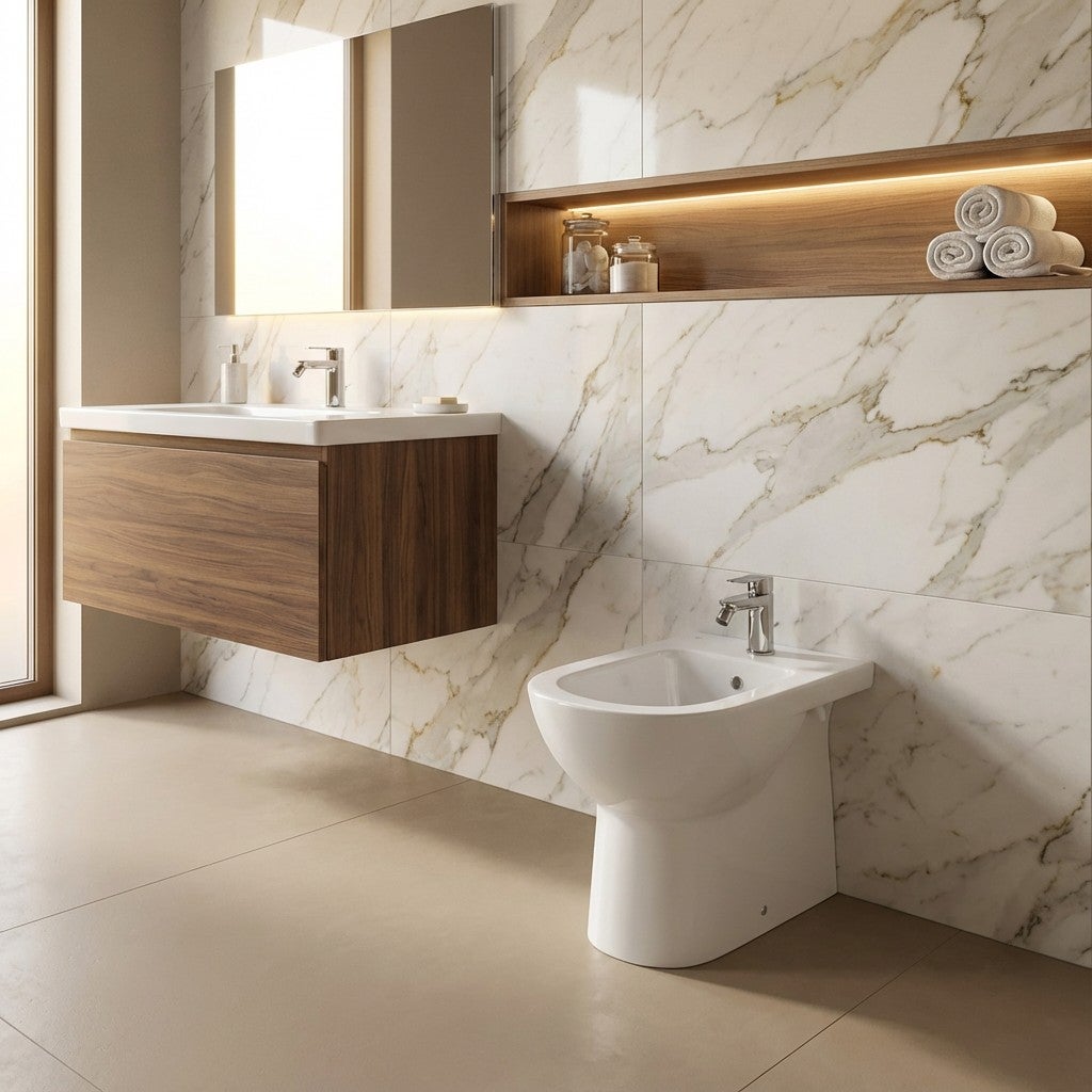 Bidet monotrou en céramique avec trop-plein - Gemma 2 | Ceramica Dolomite - 2