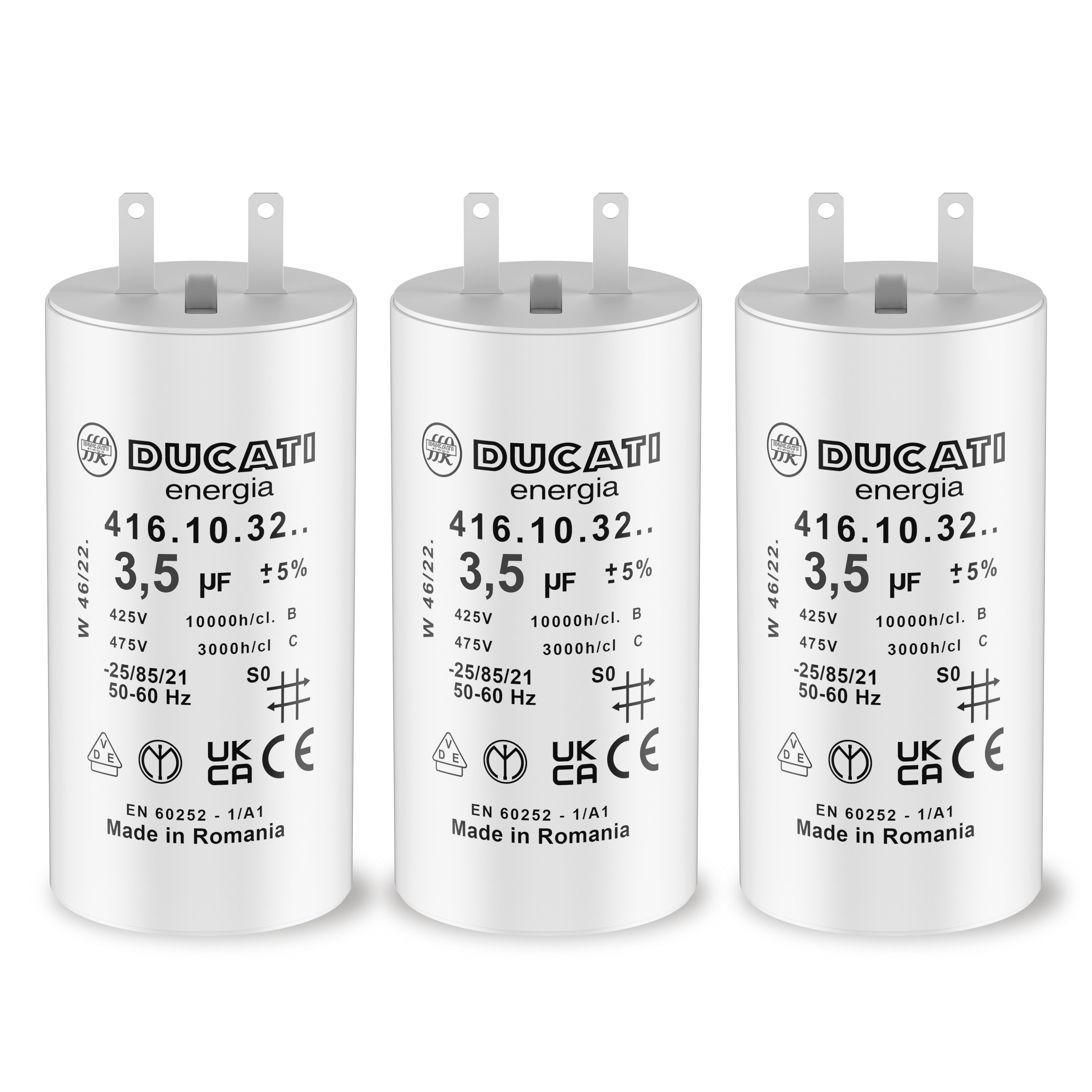 Condensateur 5,5 UF Pour Volet Roulant - Compatible Somfy, Simu, Nice - Cosses Faston 2,8 Mm