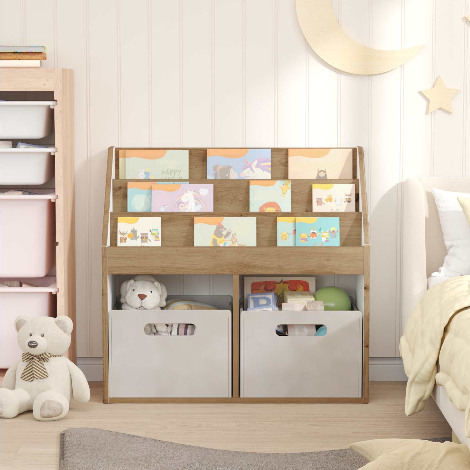 Bibliothèque pour enfants Chêne artisanal 72,5 x 29,5 x 69 cm vidaXL - 5