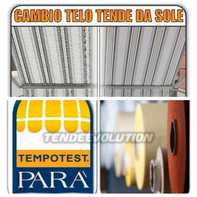 Tessuto PVC Impermeabile Tempotest Parà - Telo Personalizzabile, Idrorepellente, UV-Resistente per Tenda da Sole e Giardino