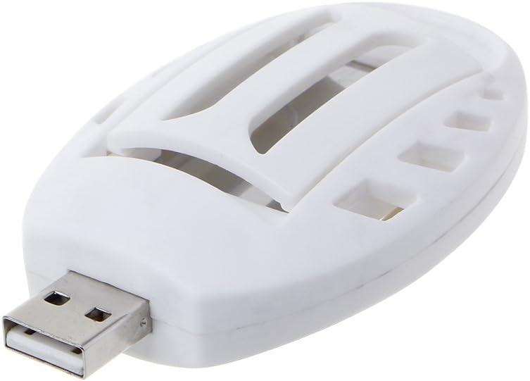 Odstraszacz komarów USB, przenośny i kompaktowy, z 30 bezpłatnymi tabletkami odstraszającymi komary, idealny na wędrówki lub do domu