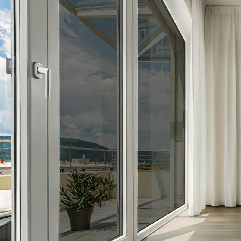 Dimexact película solar para cristal autoadhesiva coloreada transparente para ventana, negro, anchura 1,52 m, en rollo