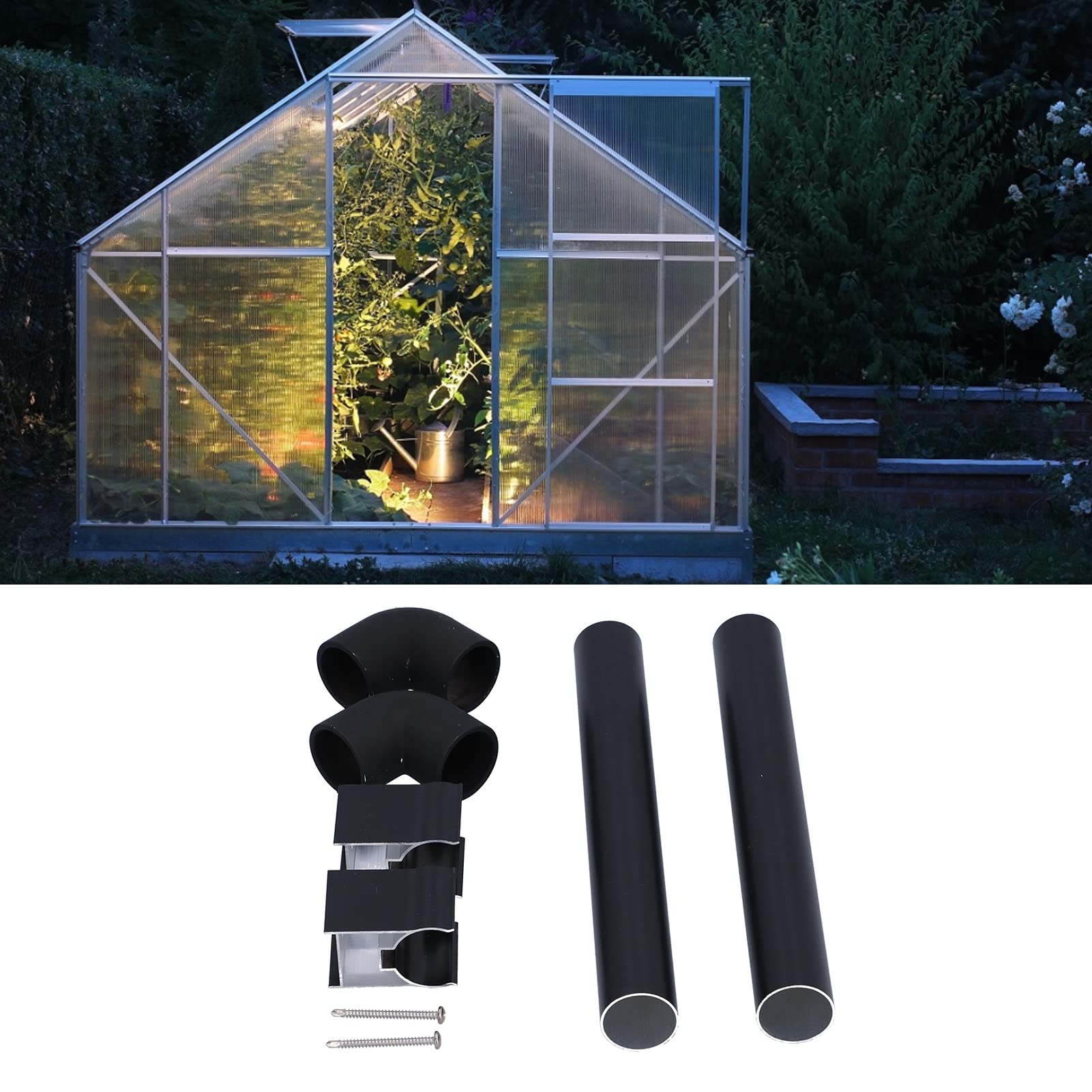 Gouttières d'eau de pluie pour serre, 32mm, tuyaux aboutés, Kits de gouttières, fournitures de serre - 7
