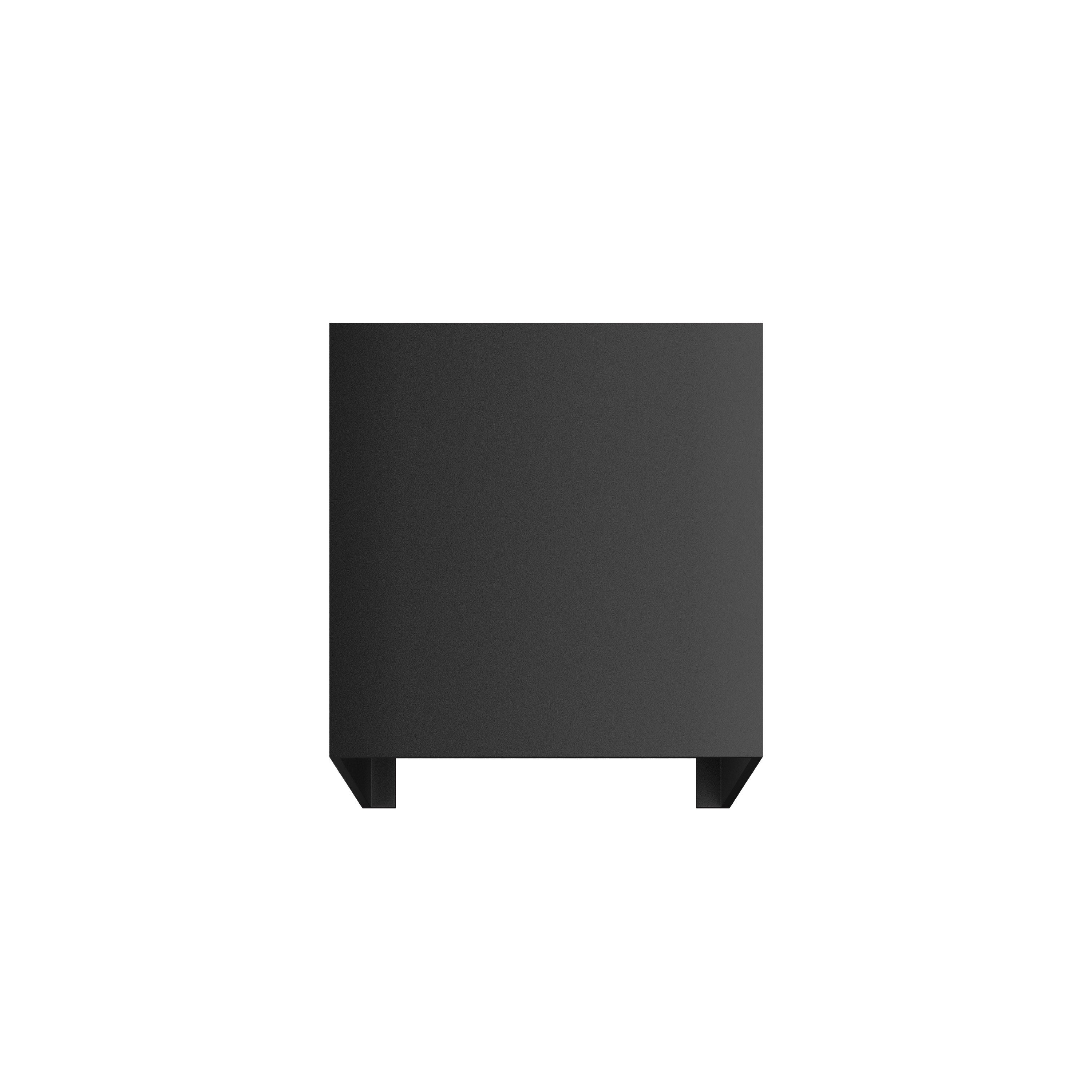 Lek SQ Square LED de perete, 6.8W, unghi fascicul 0-120°, 2700K, negru mat, IP54, utilizare interior si exterior, calitate Beneito & Faure