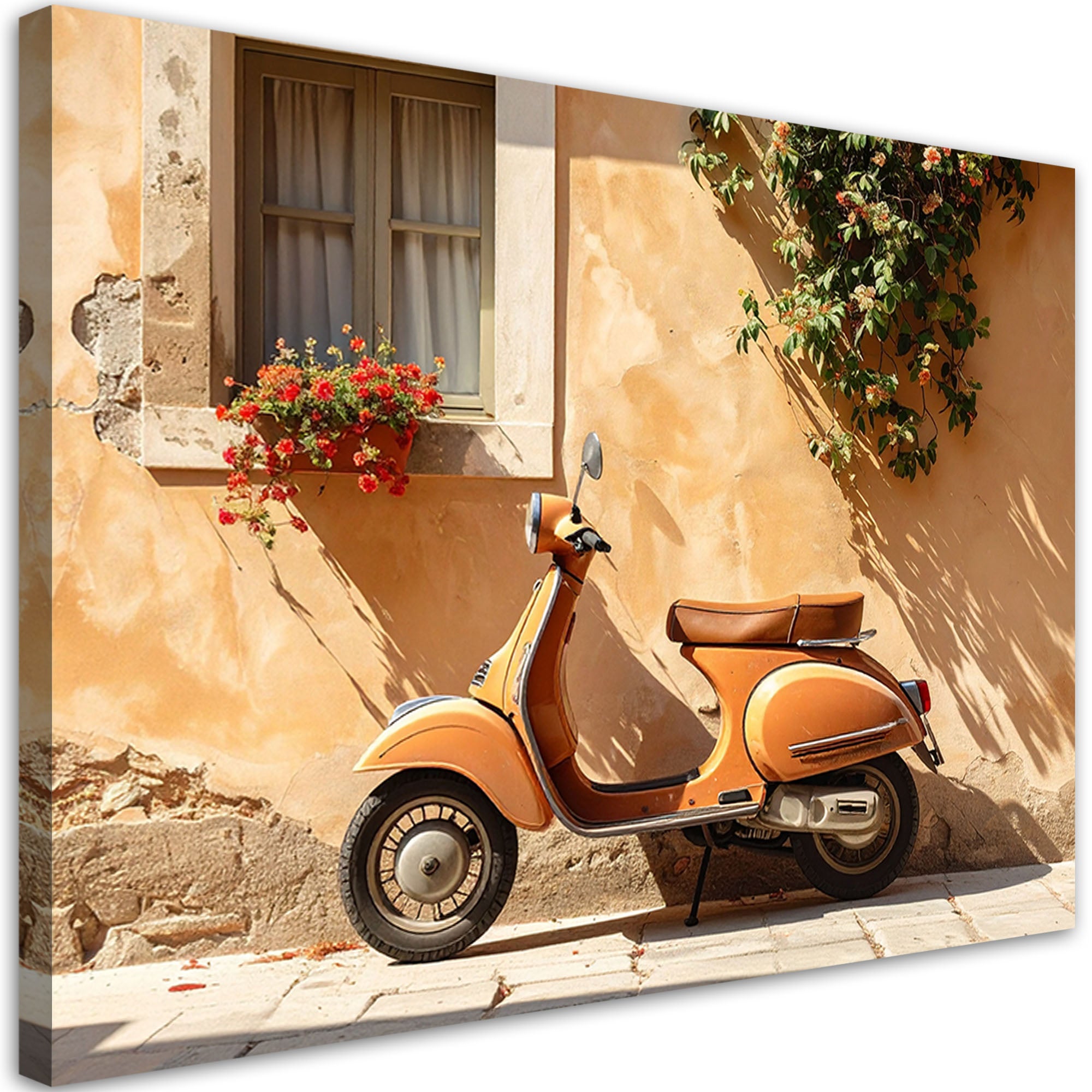 Obraz do salonu sypialni jadalni biura hotelu, Skuter Vespa Toskania 120x80