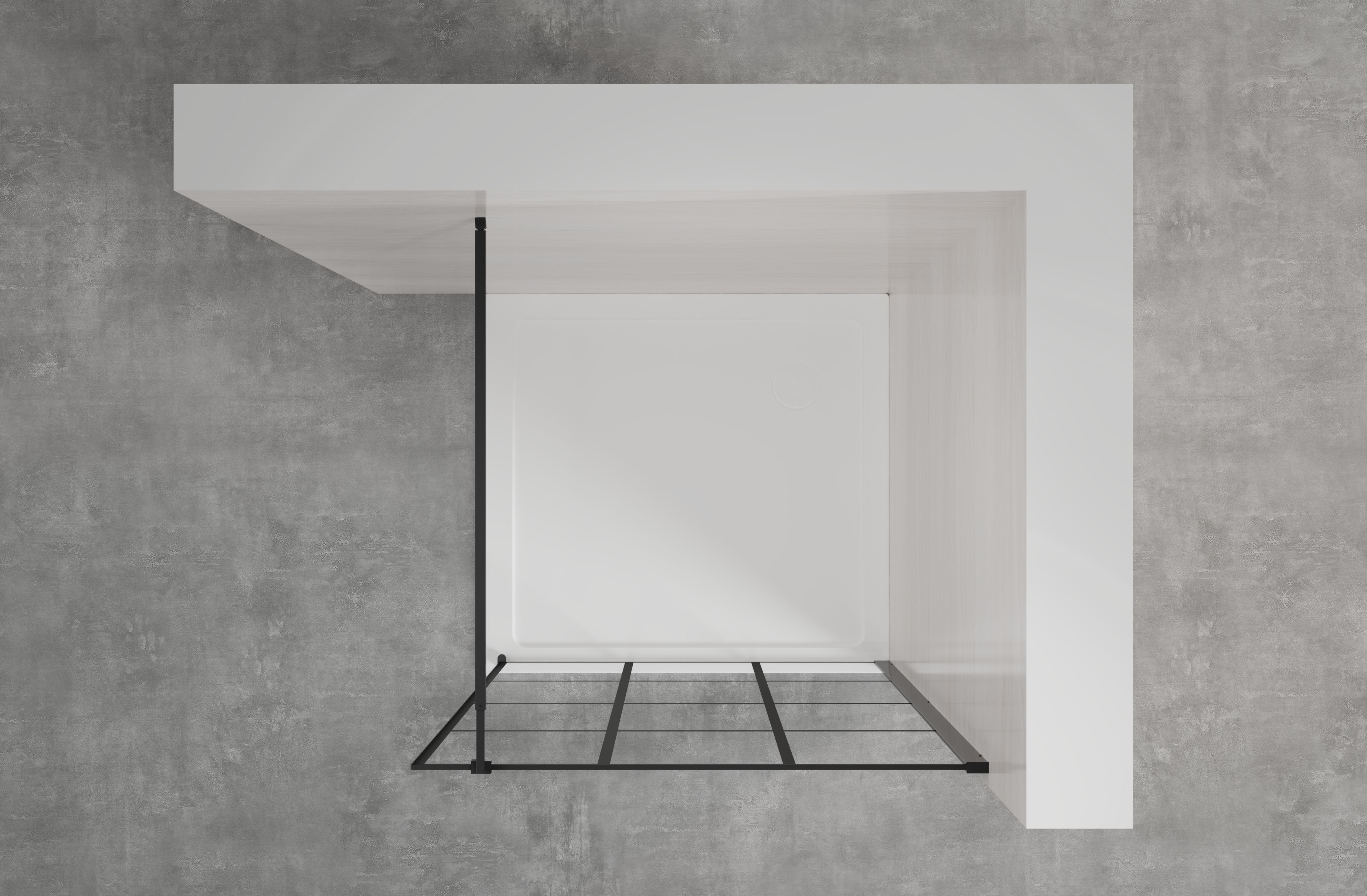 Kabina Prysznicowa Walk In Kabina Walk-In Ścianka 200 x 120 cm INVENA - 7