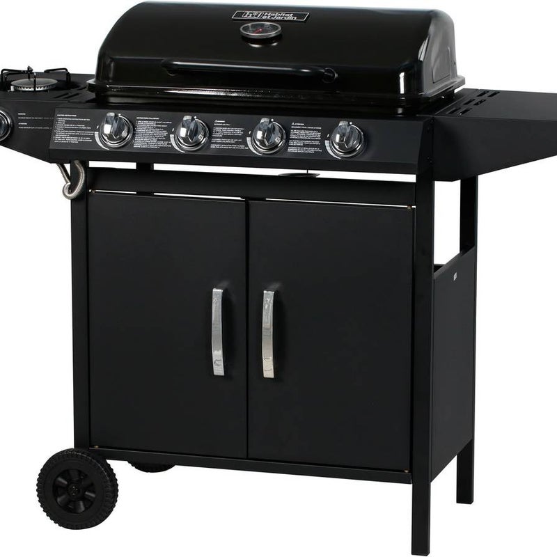 Grill gazowy Festa 5" - 5 palników w tym 1 boczny - 12,9 Kw- Czarny