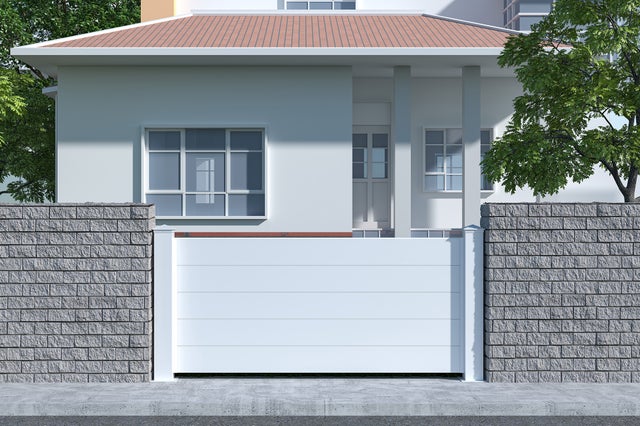 Lot de 5 kits de clôture aluminium NIESEN H.90 cm blanc - kits complet 9.5m