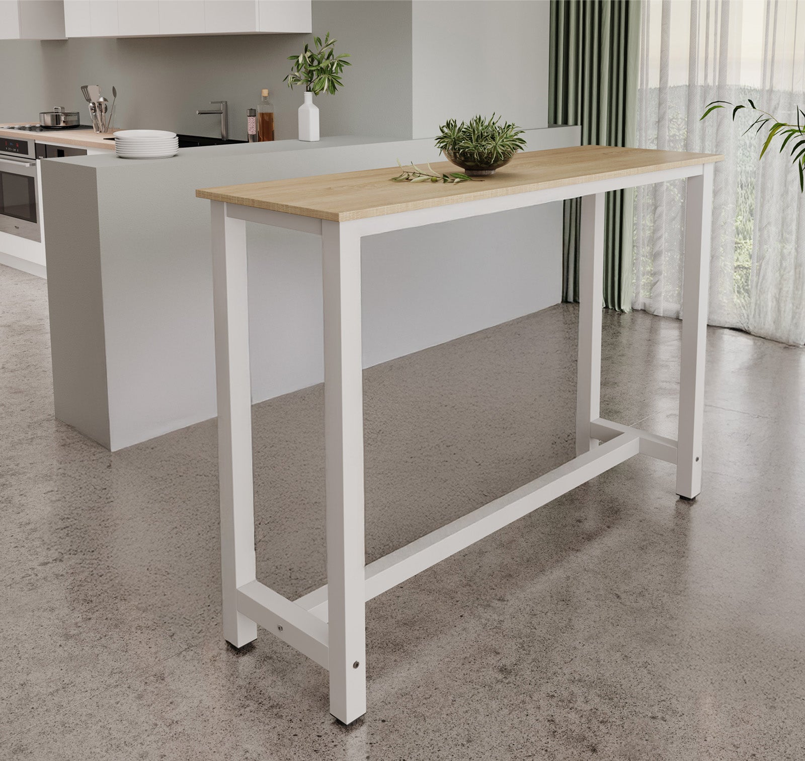 Tavolo Riunioni NOVA 160x80 Cm - Tavolo Da Ufficio Per 4-6 Persone Con Struttura Bianca - Foto 7