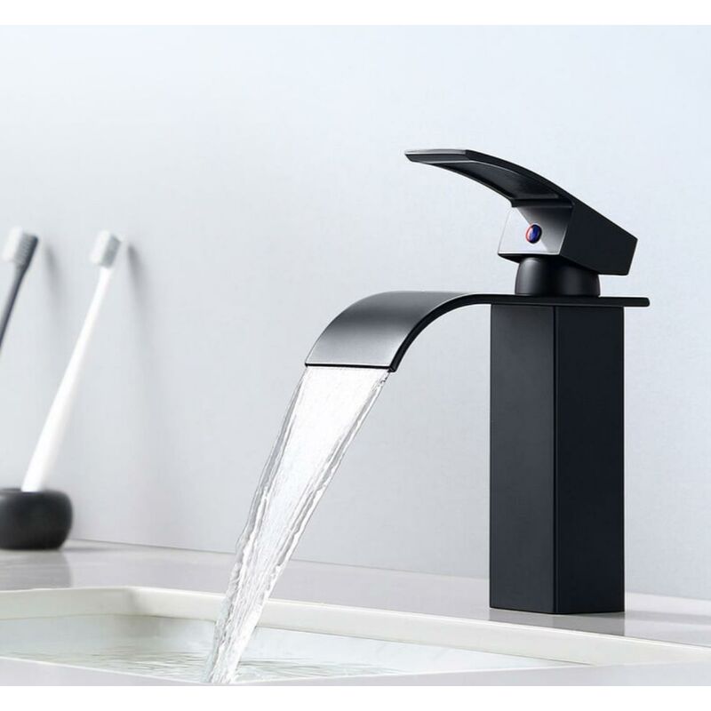 Grifo monomando para lavabo en cascada, grifo monomando moderno