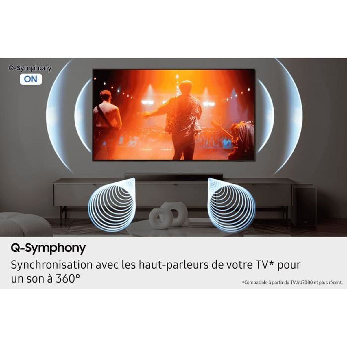Barre de son Samsung B-Series HW-B66CF 3.1 Bluetooth 4.2 caisson sans fil 370 W noir - 4