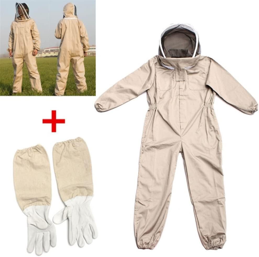 Combinaison d'apiculture professionnelle avec gants, combinaison d'apiculture professionnelle pour homme et femme, combinaison d'apiculture，L - 6