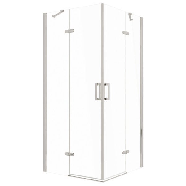Kabina prysznicowa Flow 90 CH kwadratowa uchylna szkło transparentne 6 mm KERRA