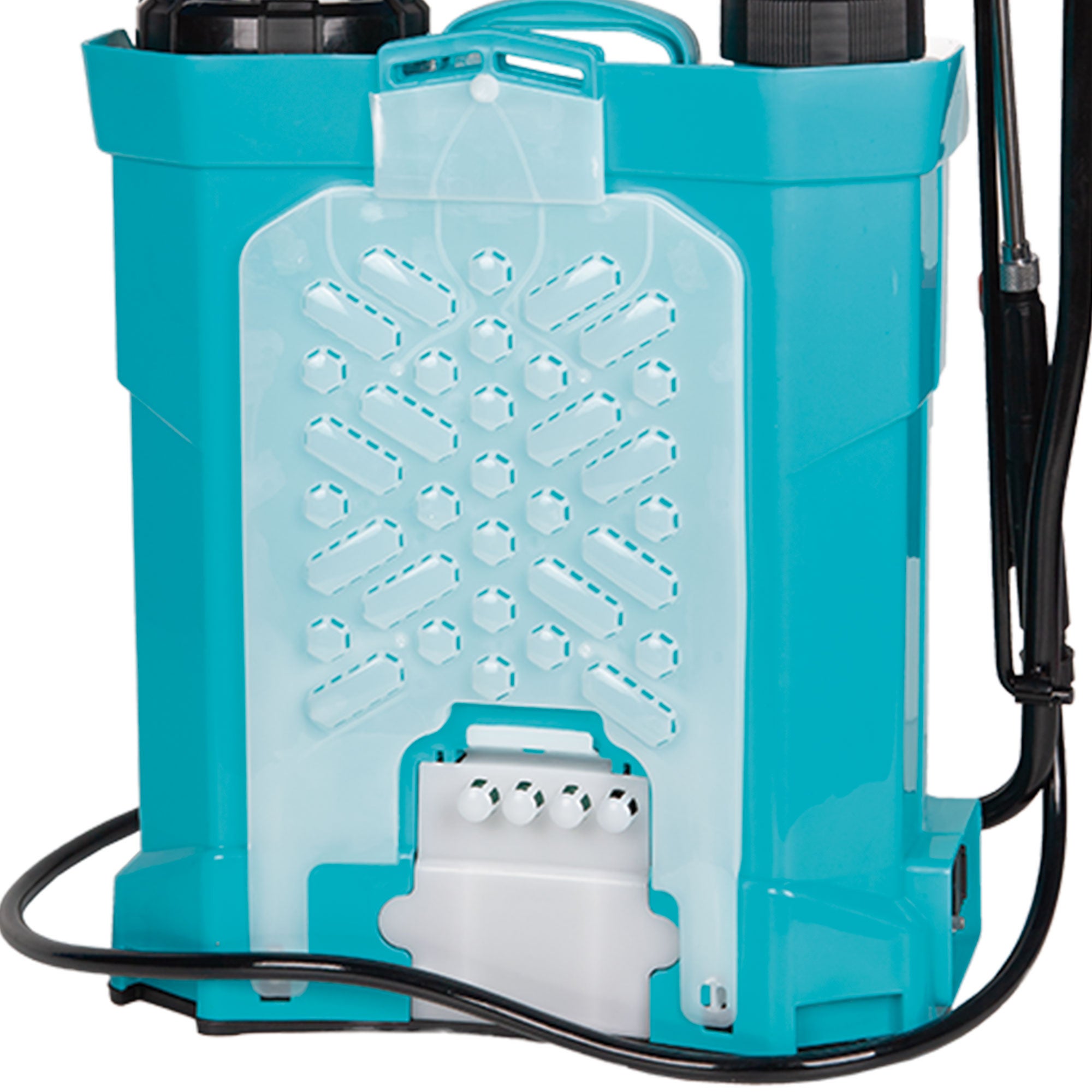 Cofan Pulverizador de espalda eléctrico | Capacidad: 16 litros | Batería de litio 12 V 8Ah | Doble uso manual y automático | Lanza extensible 110 cm - 3