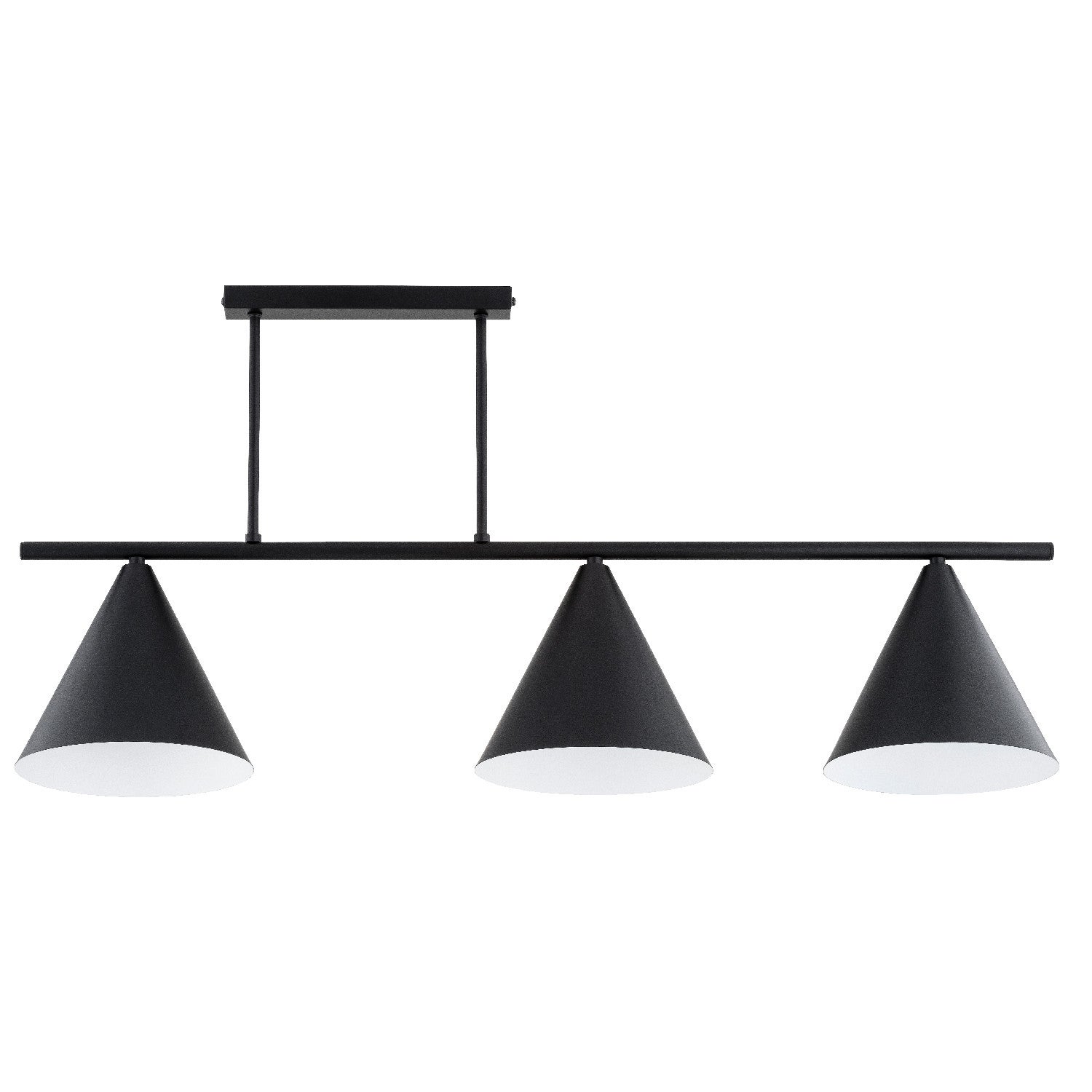 Lampa sufitowa wisząca Torus czarno-biała 3xE27x15W minimalistyczna wym: 40 x 90 x 20,5 cm metal Alfa