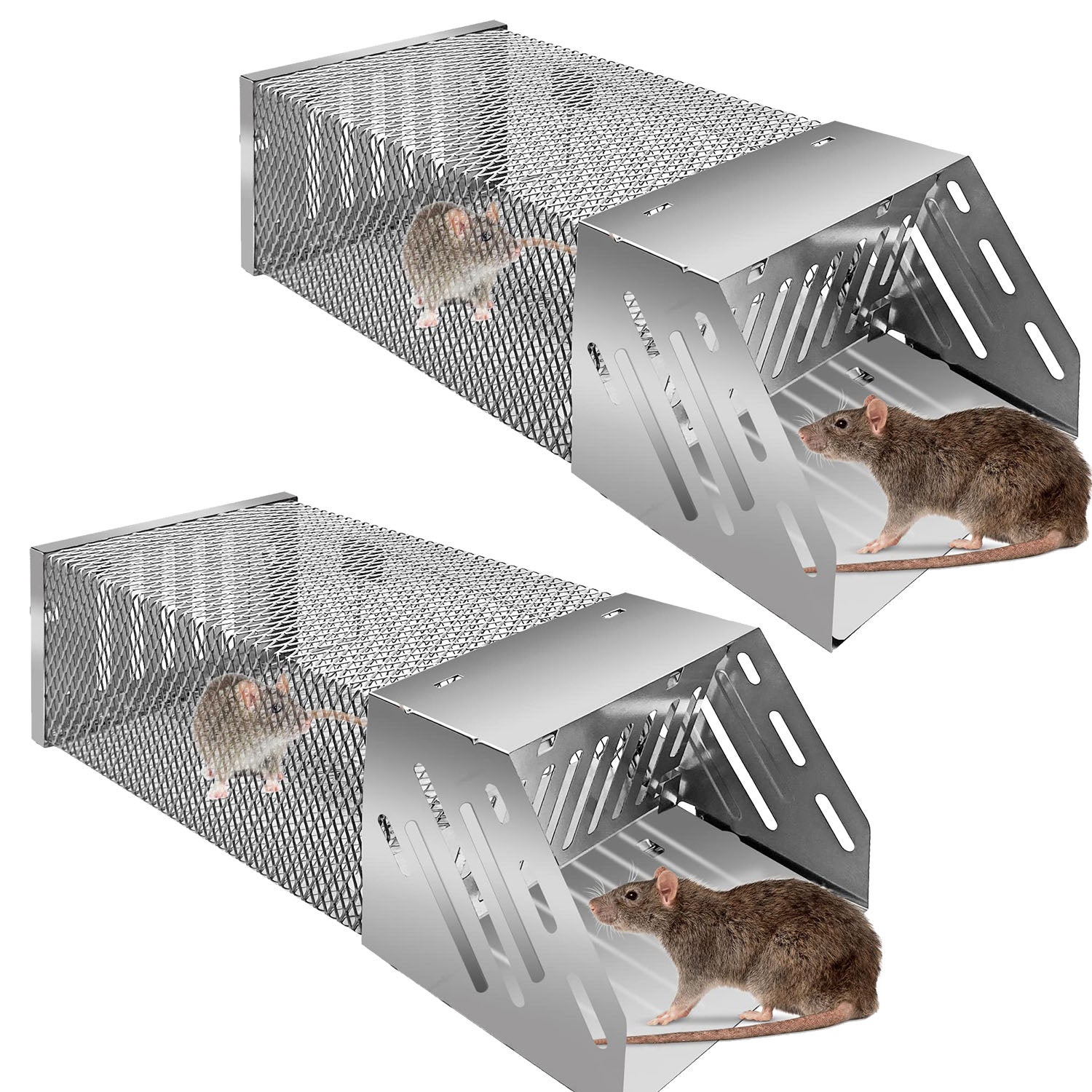 2 Pièces Cage Attrape-Rat Réutilisable - Piège pour Souris, Rongeurs et Mulots - Utilisation Intérieure et Extérieure | Leroy Merlin 2 Pièces Cage Attrape-Rat Réutilisable - Piège pour Souris, Rongeurs et Mulots - Utilisation Intérieure et Extérieure | Leroy Merlin