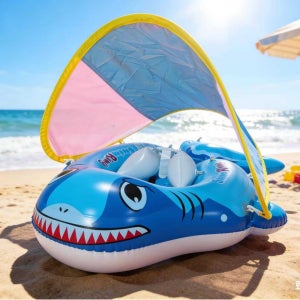 Siège De Piscine Gonflable Pour Bébé - Bouée Flottante Réglable 1-4 Ans, PVC Sécurisé, Clochettes Colorées