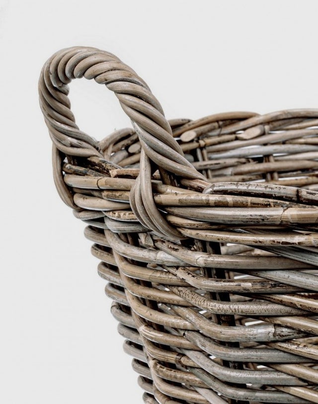 Cestino In Rattan Bianco H&H - 22x7 Cm - Per Bagno, Cucina O Decorazione - Foto 7